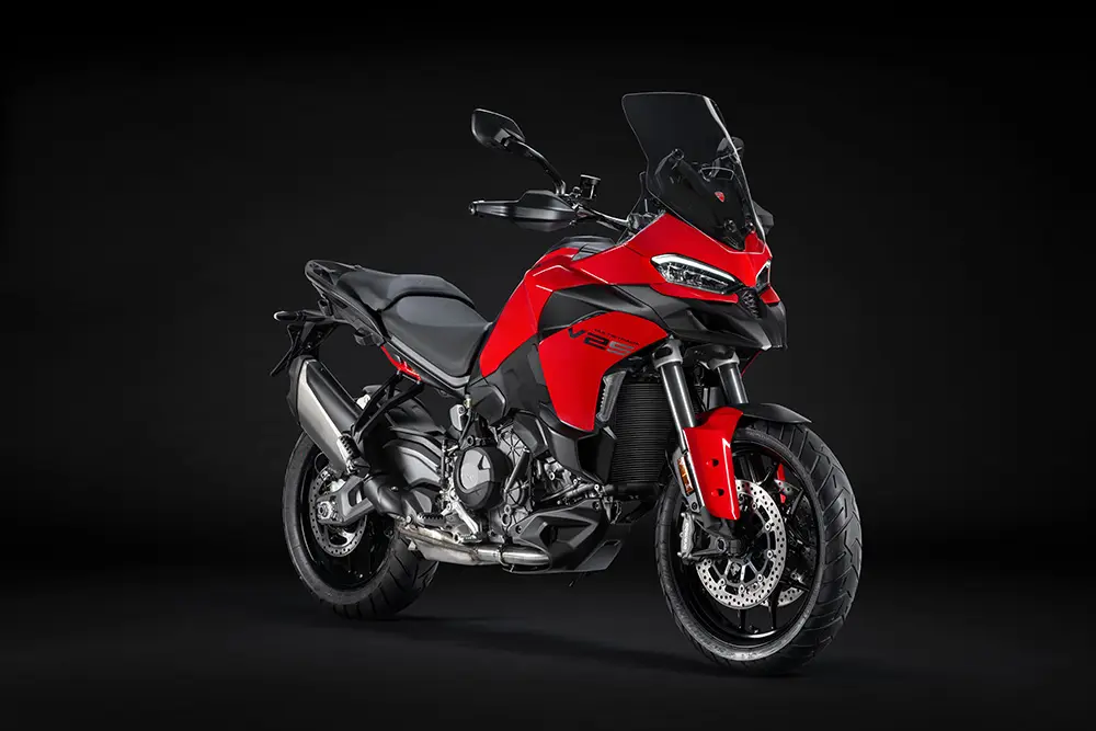 Red Multistrada V2 for 2025