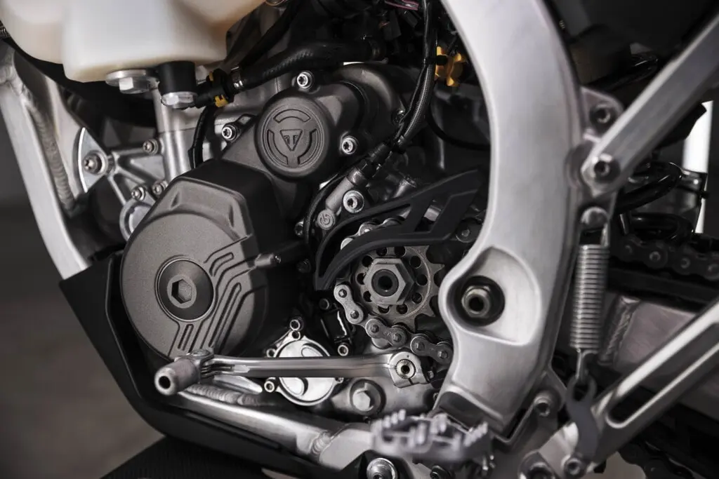 engine of the new Triumph bikes