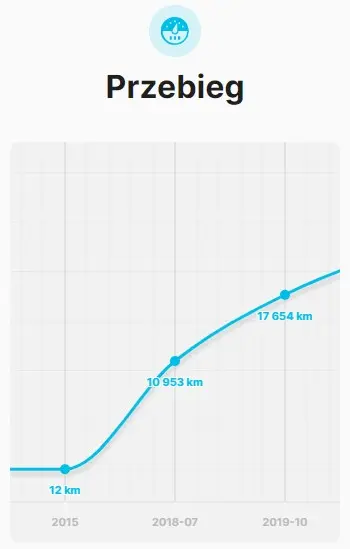 Mileage in CarVertical unfortunately only estimated