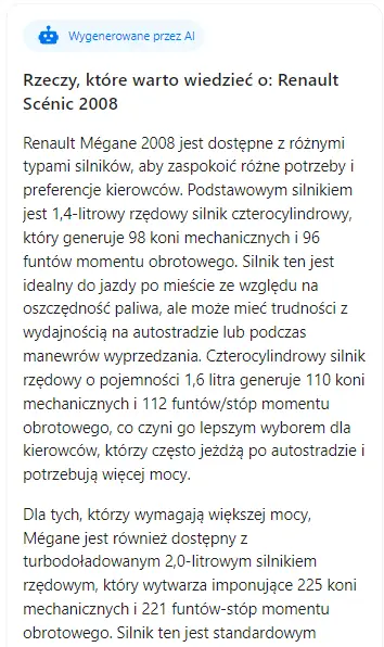 CarVertical report generated by AI