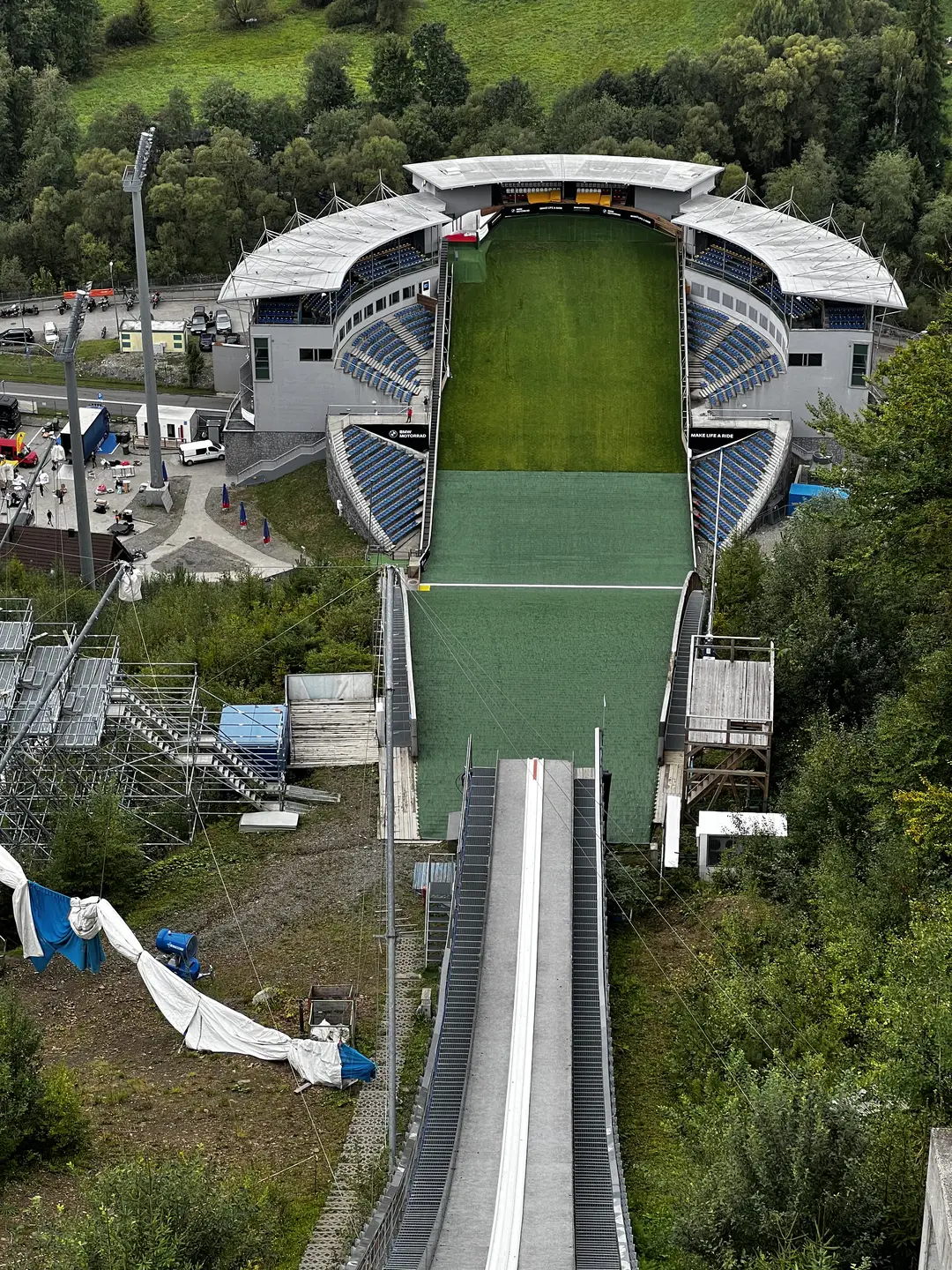 BMW Motorrad Days Poland 2025 – event village under the ski jump in Wisła