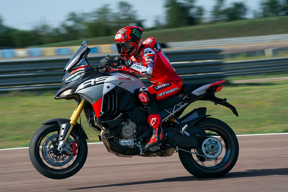 multistrada 2026 on the track