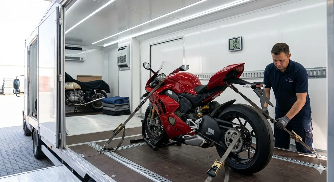 shiping motorcycle